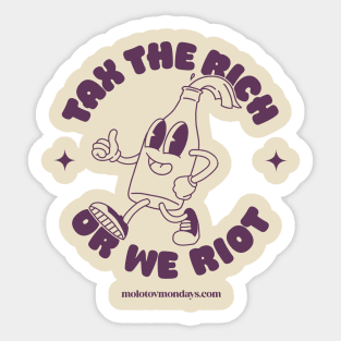 Tax the rich! Sticker